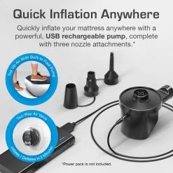 Single Camping Air Bed – Navy/White -Camping Store k0a5c33e6003e398342410552331f9a4f