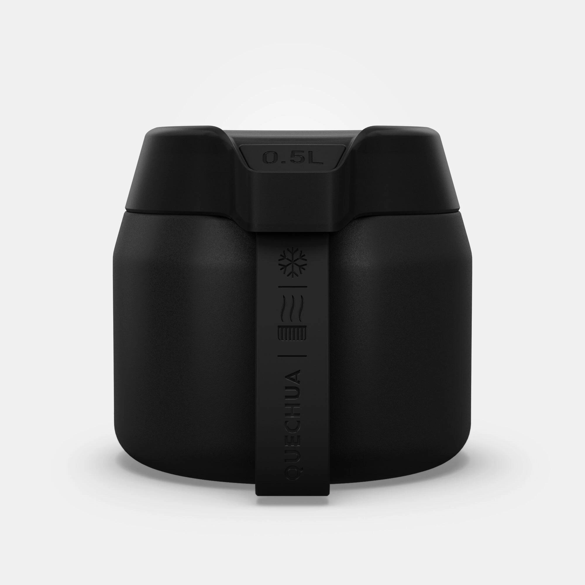 Quechua Stainless Steel Isothermal Food Box For Hiking MH500 0.5 L Black 10 Quechua Stainless Steel Isothermal Food Box For Hiking MH500 0.5 L Black - Image 8