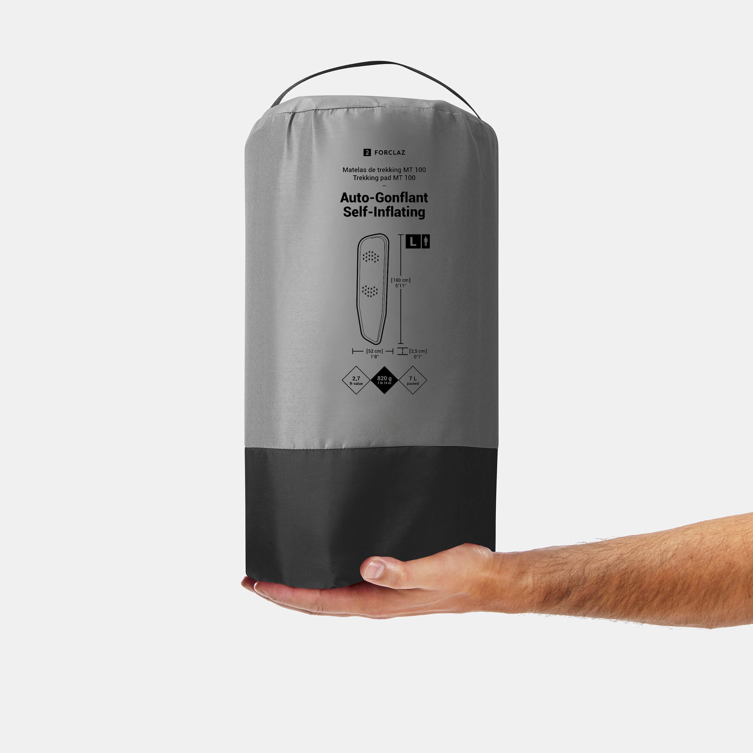 Self-inflating Trekking Mattress - MT100 L - 180 X 52 Cm 4 Self-inflating Trekking Mattress - MT100 L - 180 X 52 Cm - Image 2