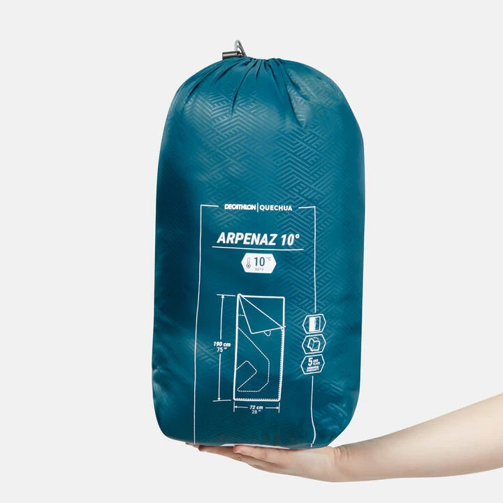 Quechua REFURBISHED CAMPING SLEEPING BAG - ARPENAZ 10° 5 Quechua REFURBISHED CAMPING SLEEPING BAG - ARPENAZ 10° - Image 3