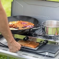 Campingaz Double Burner And Grill Chef Folding CV Stove -Camping Store k350aa44865165c2c1950ab16a553eb0a