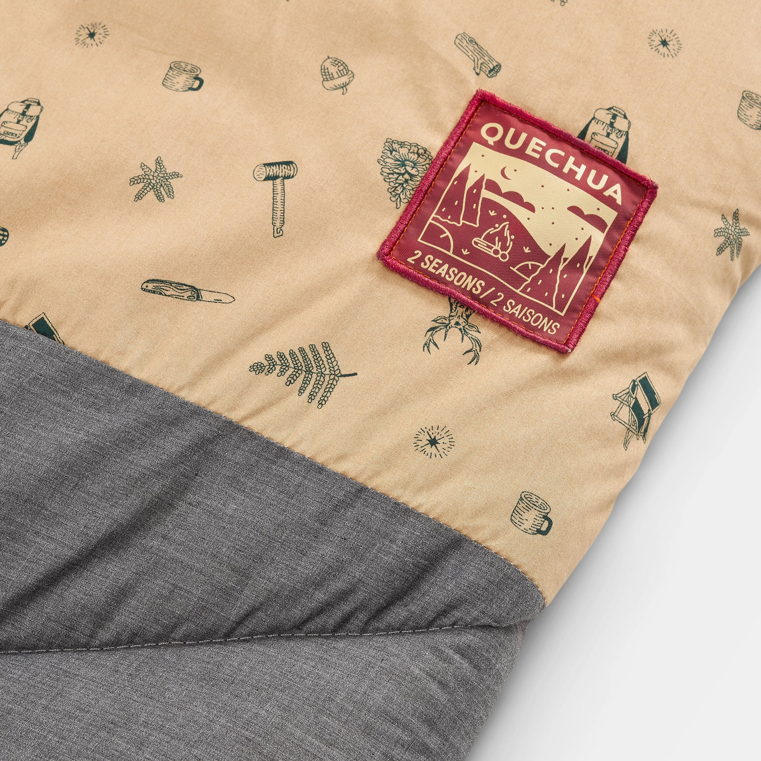 Quechua Camping Sleeping Bag Arpenaz 10° Cotton Double 9 Quechua Camping Sleeping Bag Arpenaz 10° Cotton Double - Image 7