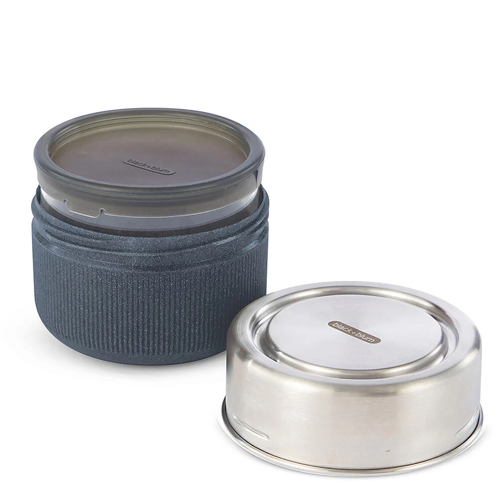 Black+Blum Glass Lunch Bowl 600ml Slate 4 Black+Blum Glass Lunch Bowl 600ml Slate - Image 2