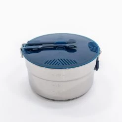 Quechua Hiker's Camping Stainless Steel Cooking Set MH100 4 Person (2.6 L) -Camping Store k73fcf6f46345e0083dd43cbea33b70e4