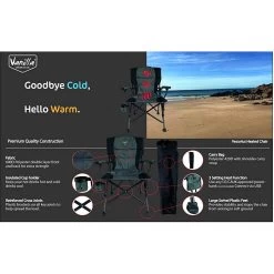Vanilla Leisure Vesuvius Folding Heated Camping Chair + FREE Power Bank -Camping Store k7c469b81bb96ee71d00974366c9ab7bf