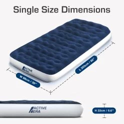 Single Camping Air Bed – Navy/White -Camping Store k8d17aa9b995bb950741a64fa6271a0fa