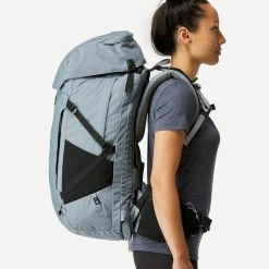 WOMEN’S TRAVEL TREKKING BACKPACK TRAVEL 900 50+6 L WITH SUITCASE OPENING -Camping Store k9070c182a50accf311d52855b0b23a81
