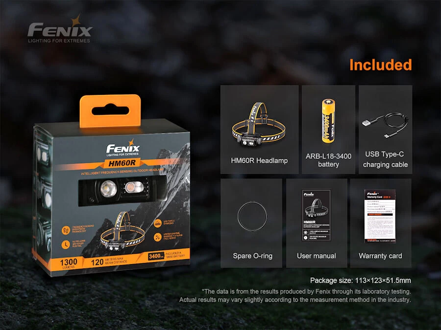 Fenix HM60R 1200 Lumen Rechargeable Headlamp 9 Fenix HM60R 1200 Lumen Rechargeable Headlamp - Image 7