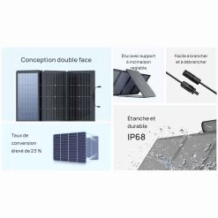 EcoFlow 220W Bifacial Portable Solar Panel -Camping Store kcf2ed7bf7361314deacf7151415c8b89