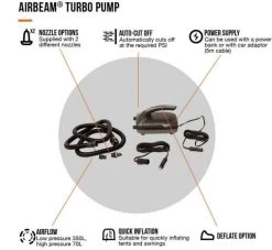 Vango Airbeam Turbo Pump - Powered Via 12V DC Car Supply -Camping Store ke0bb534e814b80abd1e92b7141443164